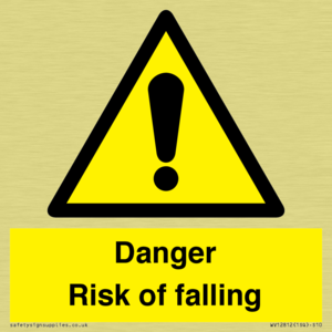 Danger Risk of falling